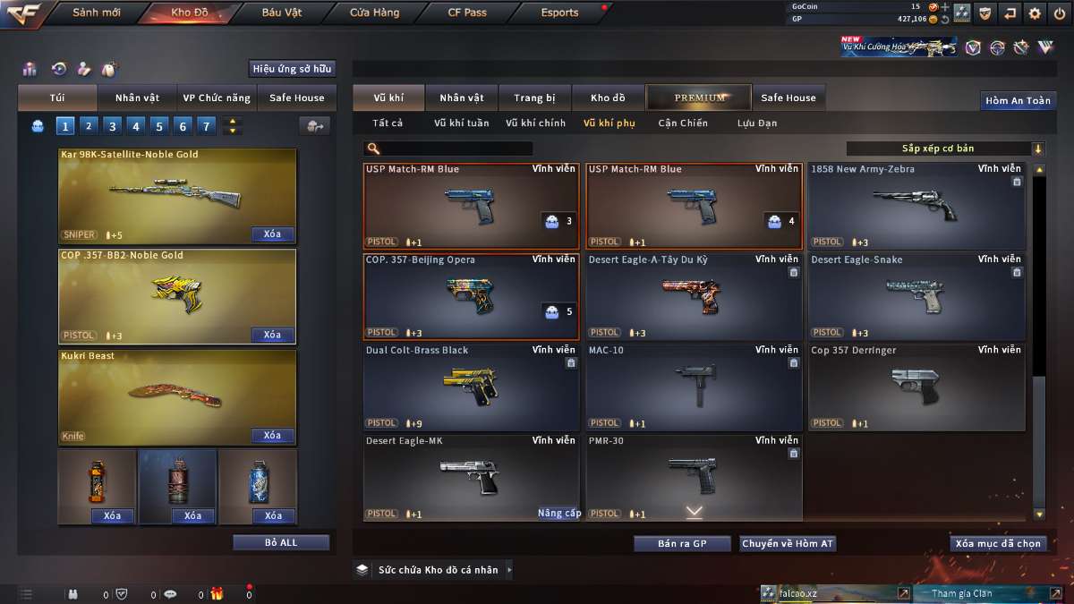 shop acc cf uy tin gia re